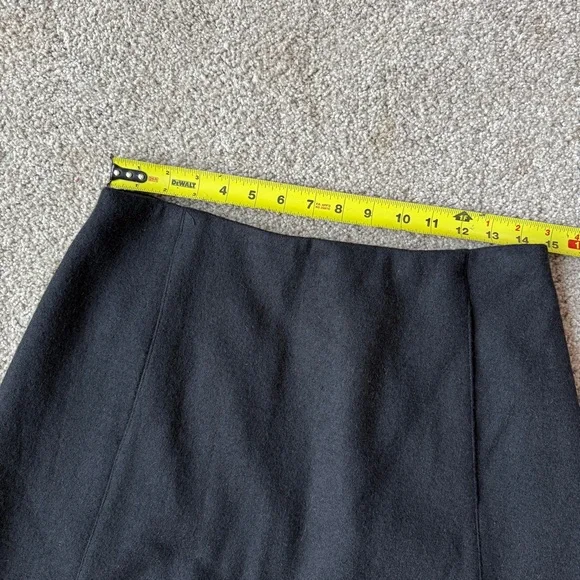 Marc Jacobs Black Wool A-Line Skirt - Picture 4 of 9